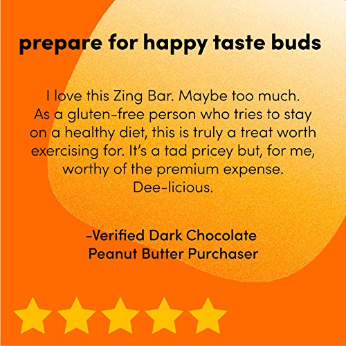 Zing Whey Protein Bar | Dark Chocolate Peanut Butter, 12 Count |