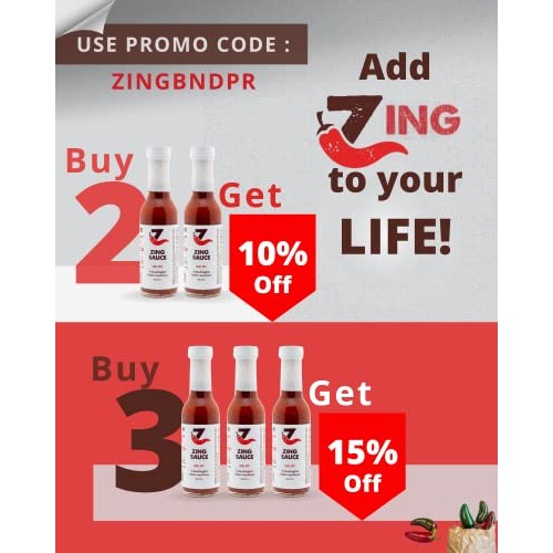 Zing Hot Chili Garlic Sauce - Sambal Oelek Spicy Chili Crisp Ind...