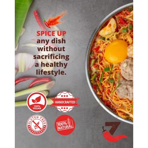 Zing Hot Chili Garlic Sauce - Sambal Oelek Spicy Chili Crisp Ind...