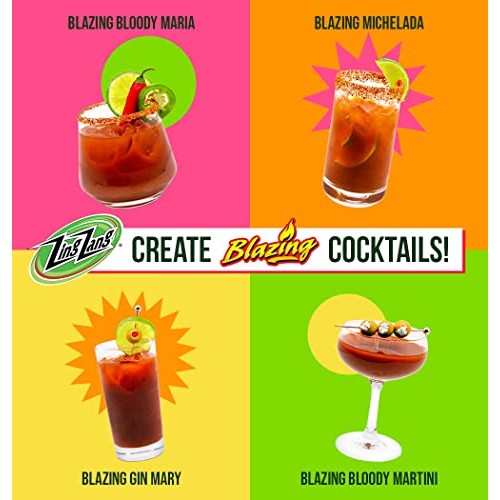 Zing Zang Blazing Bloody Mary Mix, Extra Hot Tomato and 7 Vegeta...