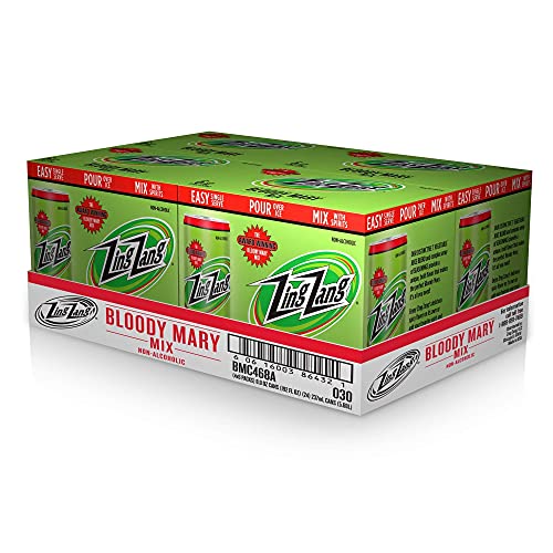 Zing Zang Bloody Mary Mix, 24 - 8 Oz Cans, Low Calorie, Low Carb