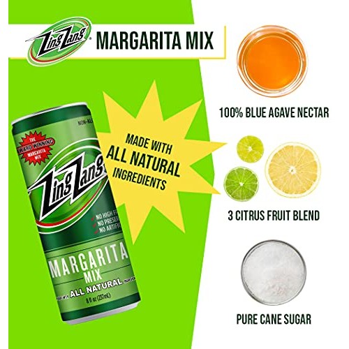 Zing Zang Margarita Mix, Made With All Natural 3 Citrus Fruit Ju