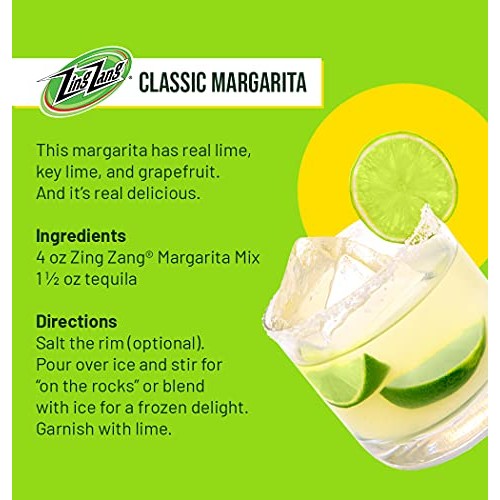 Zing Zang Margarita Mix, Made With All Natural 3 Citrus Fruit Ju