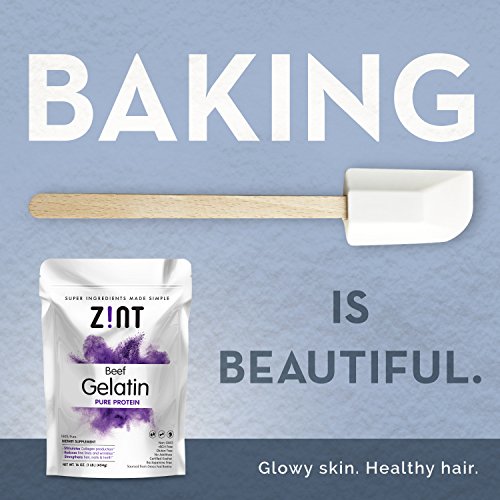 Zint Beef Gelatin Powder 16 Oz: Unflavored, Keto Certified, Pa