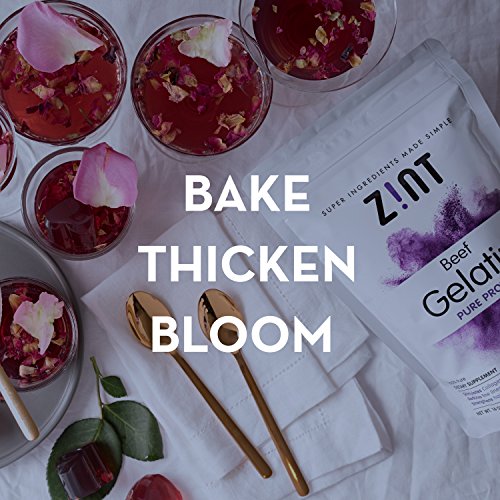 Zint Beef Gelatin Powder 32 Ounce: Unflavored, Keto-Certified,