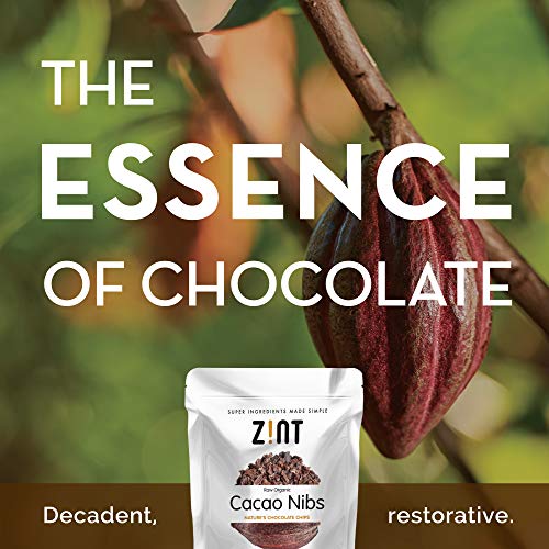 Zint Organic Cacao Nibs 8 Oz: Paleo-Certified, Organic, Non Gm