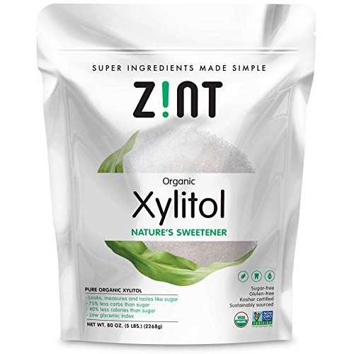 Zint Organic Xylitol Sweetener 5 Lbs: Usda Certified Natural S