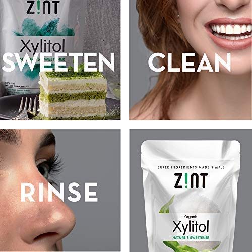 Zint Organic Xylitol Sweetener: Natural Sugar Free Substitute, N