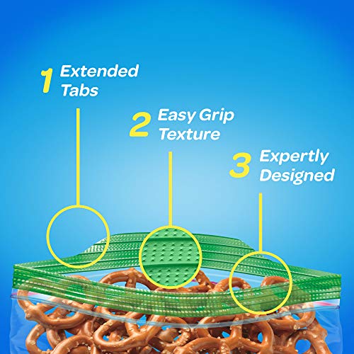 Ziploc Snack Bags With New Grip N Seal Technology, Ideal For Pa