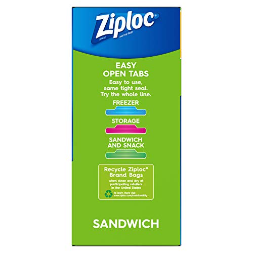 Ziploc Sandwich Bags, Easy Open Tabs, 280 Count