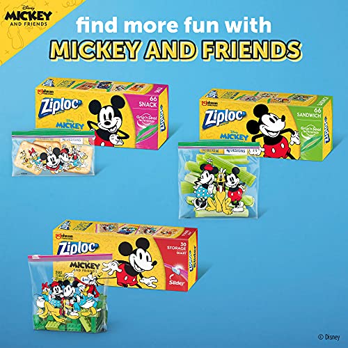 Ziploc Snack Bags For On The Go Freshness, Grip N Seal Technolo