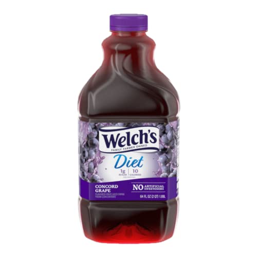Welchs Diet Concord Grape Juice Drink, 64 Fl Oz Bottle, No Arti...