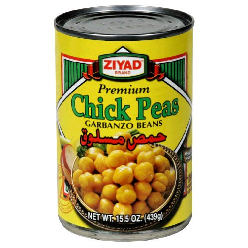 Ziyad Beans Chick Peas Hummous Haab, 15.5000-Ounces Pack Of6