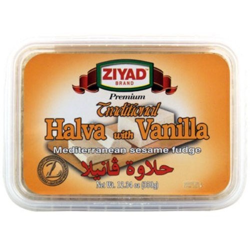 Ziyad Halva With Vanilla, 12.34-Ounce Pack Of 6