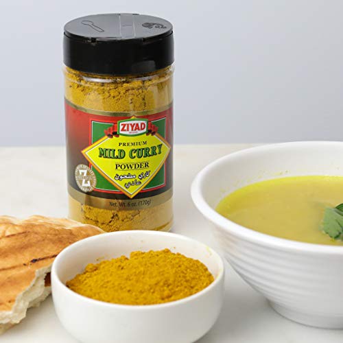 Ziyad Shaker Premium Mild Curry Powder, 100% All-Natural Flavorf