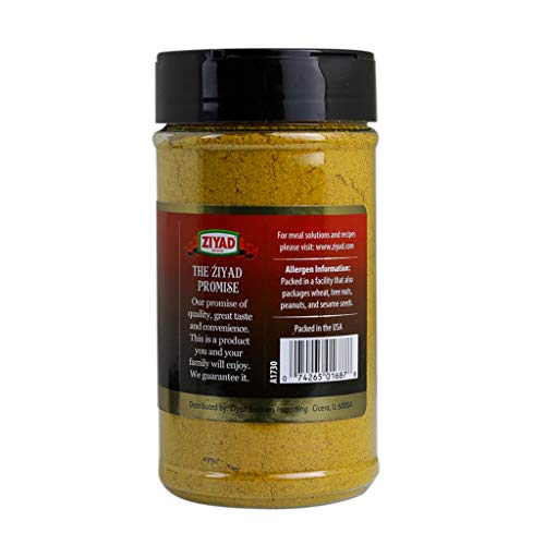 Ziyad Shaker Premium Mild Curry Powder, 100% All-Natural Flavorf
