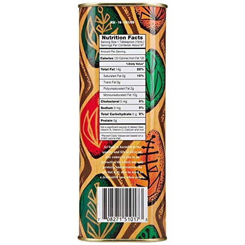 Zoe Extra Virgin Olive Oil, 1 Liter Tin Pack Of 2