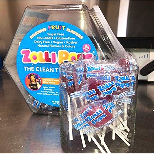 Zollipops Clean Teeth Lollipops | Anti-Cavity, Sugar Free Candy