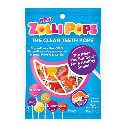 Zollipops Clean Teeth Lollipops | Anti-Cavity, Sugar Free Candy