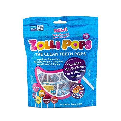 Zollipops Clean Teeth Lollipops | Anti-Cavity, Sugar Free Candy