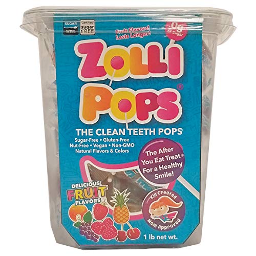 Zollipops Clean Teeth Pops, Anti Cavity Lollipops, Delicious Ass