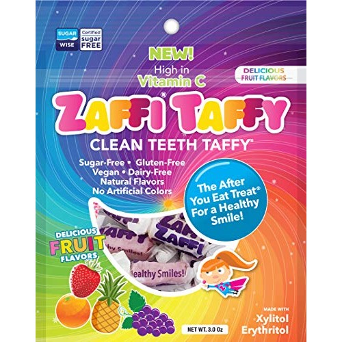 Zollipops Clean Teeth Taffy | Anti-Cavity Candy, Sugar Free Taff