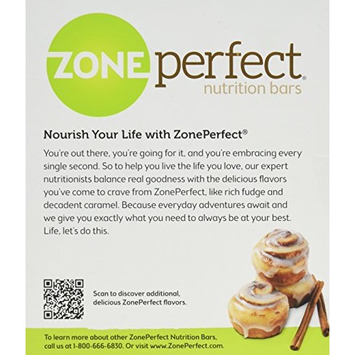 Zone Perfect Nutrition Bar, Cinnamon Roll, 5 Count [Pack Of 3]