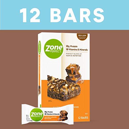 Zoneperfect Protein Bars, Salted Caramel Brownie, 10G Of Protein
