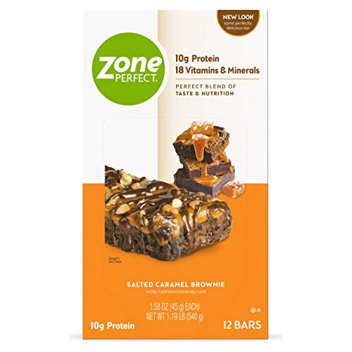 Zoneperfect Protein Bars, Salted Caramel Brownie, 10G Of Protein
