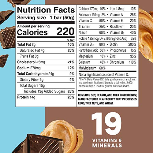 Zone Perfect Protein Bars, Chocolate Peanut Butter, 14G Of Prote