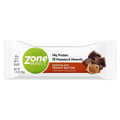 Zone Perfect Protein Bars, Chocolate Peanut Butter, 14G Of Prote