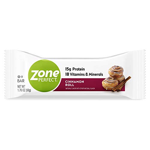 Zone Perfect Protein Bars, Cinnamon Roll, 15G Of Protein, Nutrit
