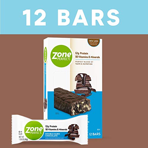 Zone Perfect Zoneperfect Protein Bars, Double Dark Chocolate, 12
