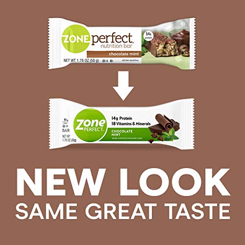 Zoneperfect Protein Bars, Chocolate Mint, 14G Of Protein, Nutrit