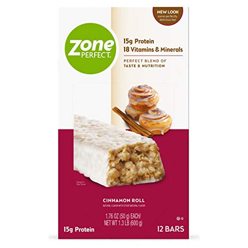 Zoneperfect Protein Bars, Cinnamon Roll, High Protein, With Vita