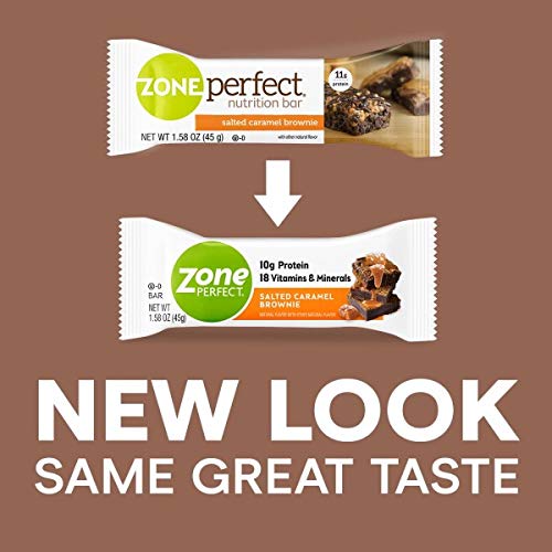 Zoneperfect Protein Bars, Salted Caramel Brownie, 10G Of Protein