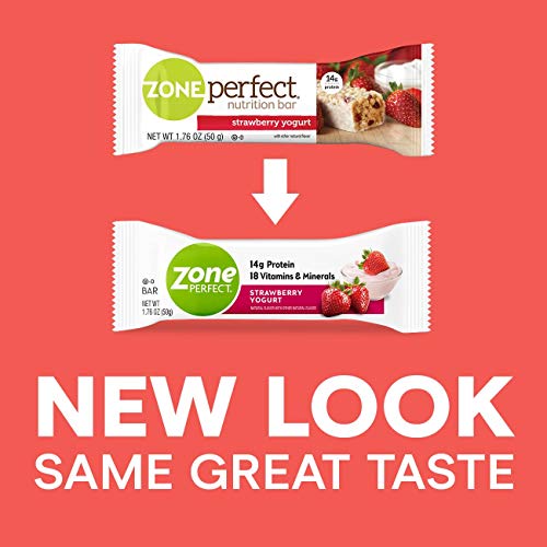 Zoneperfect Protein Bars, Strawberry Yogurt, High Protein, With
