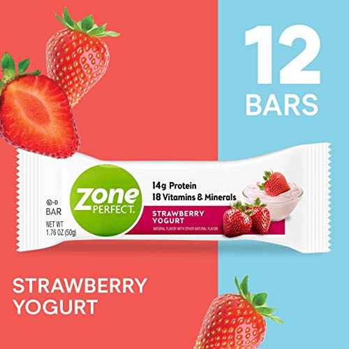 Zoneperfect Protein Bars, Strawberry Yogurt, High Protein, With