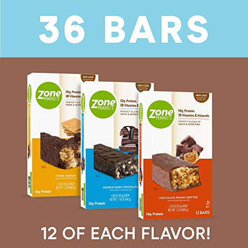 Zoneperfect Protein Bars, Variety Pack, High Protein, With Vitam