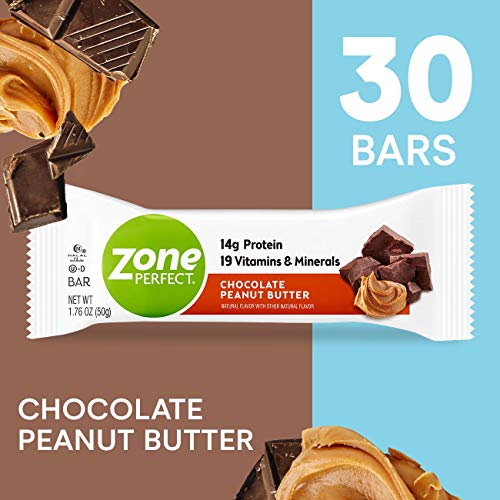 Zoneperfect Protein Bars, Chocolate Peanut Butter, 14G Of Protei