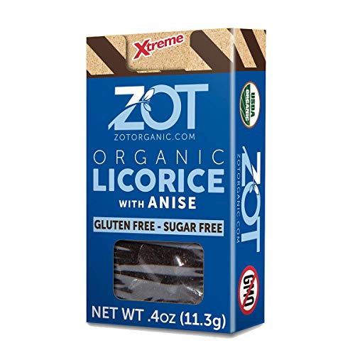 Zot 100% Organic Licorice With Anise, 0.4-Ounce Flip Top Boxes