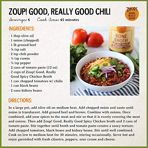 Chicken Bone Broth By Zoup! - Gluten Free, Non Gmo, Fat Free Chi