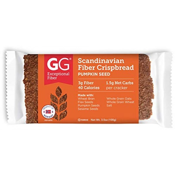 Gg Bran Crispbread Scandinavian Cracker Variety: Original Bran,