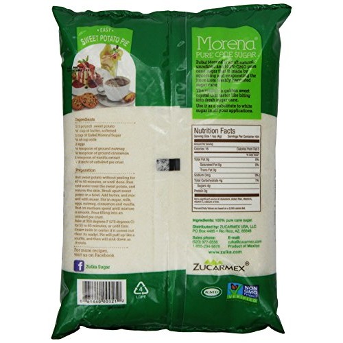 Zulka Morena Pure Cane Sugar - 4 LB Pack of 1