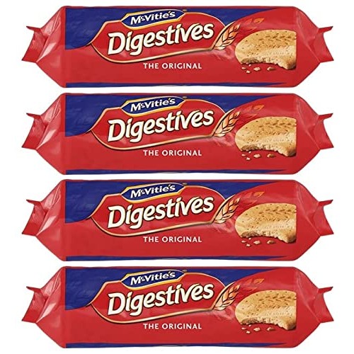 Mcvities Digestives Crunchy Wheat Biscuits Cookie - 4 Pack En...