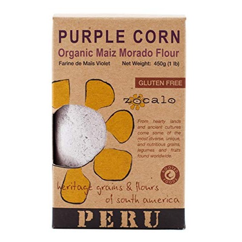 Zocalo Organic Purple Corn Flour for Baking and Cooking, 16 oz, ...