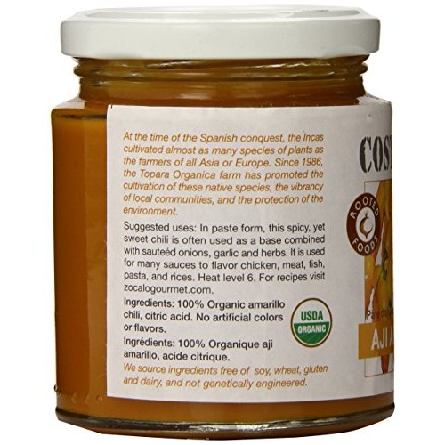 Zocalo Peru Organic Aji Amarillo Chili Paste, 8 Ounce