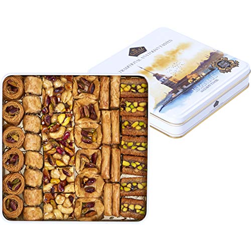 Cerez Pazari Premium Assorted Baklava Pastry Tin Gift Box Large