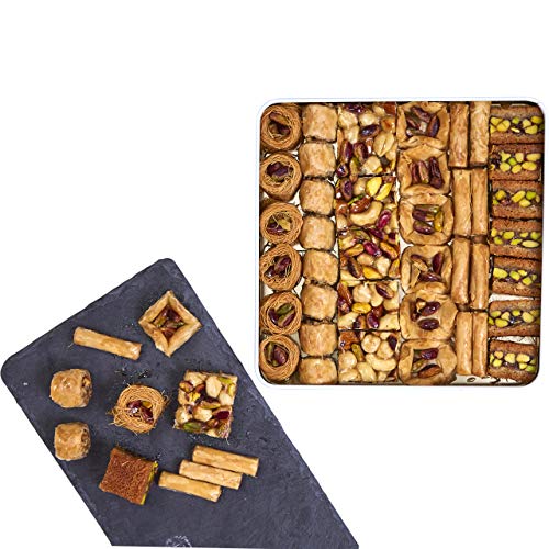 Cerez Pazari Premium Assorted Baklava Pastry Tin Gift Box Large