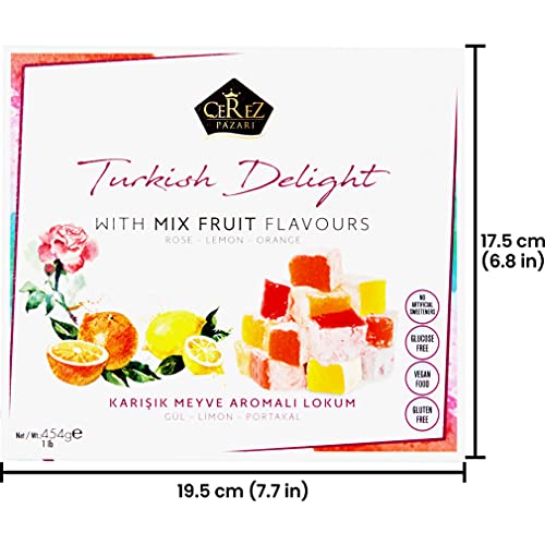 Turkish Delight With Fantastic Rose, Orange And Lemon Mix Flavor